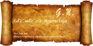 Gömöri Magdolna névjegykártya